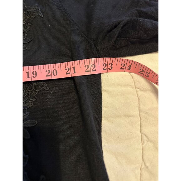 Lane Bryant Embroidered Stretch Knit Sweater Tunic Plus 18/20 Whimsigoth NWT - Picture 10 of 15